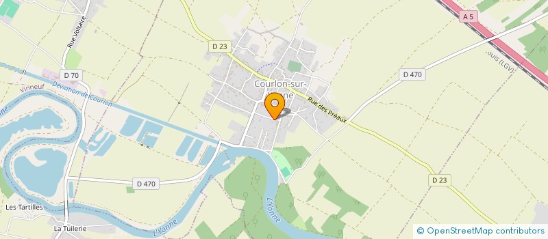 localisation de l'entreprise SCI SAINT CLEMENT  COURLON-SUR-YONNE