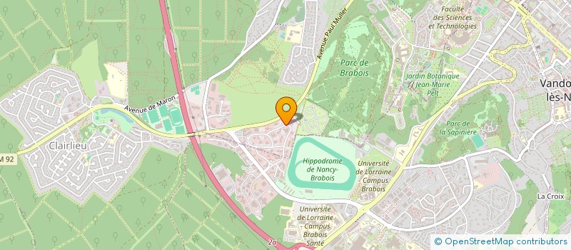 localisation de l'entreprise SCI SAINT CLOUD à VILLERS-LES-NANCY