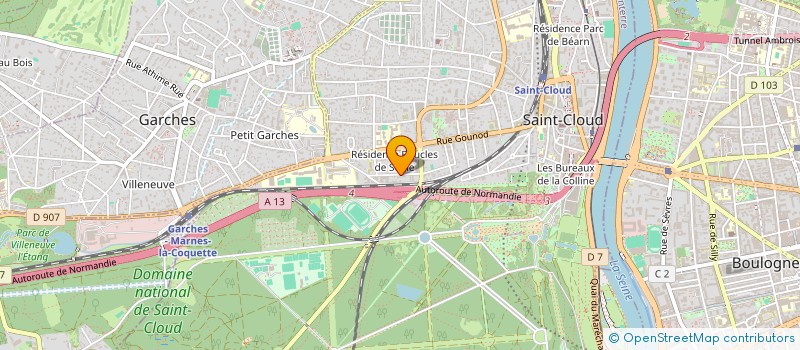 localisation de l'entreprise SCI SAINT CLOUD BUZENVAL à SAINT-CLOUD