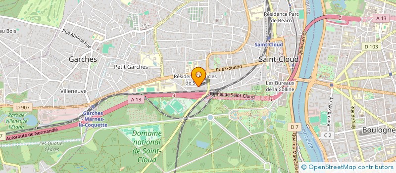 localisation de l'entreprise SCI SAINT-CLOUD-PASTEUR à SAINT-CLOUD