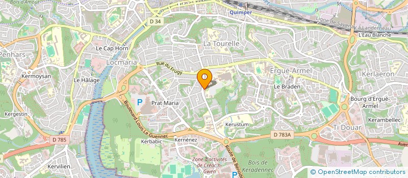 localisation de l'entreprise SCI SAINT CO  QUIMPER