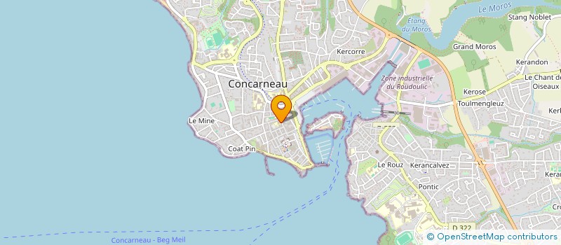 localisation de l'entreprise SCI SAINT CORENTIN  CONCARNEAU