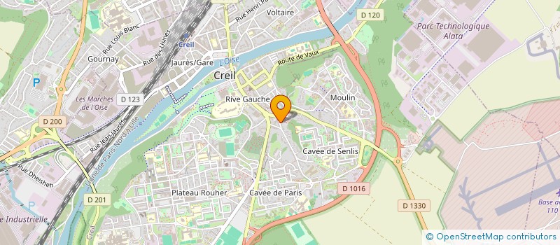 localisation de l'entreprise SCI SAINT CRICQ  CREIL