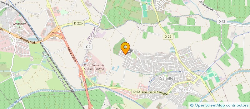 localisation de l'entreprise SCI SAINT-CYP 479  SALEILLES