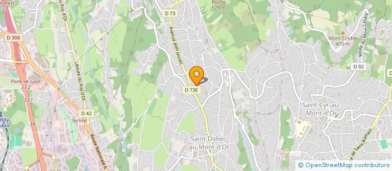 localisation de l'entreprise SCI SAINT CYR  SAINT-DIDIER-AU-MONT-D'OR
