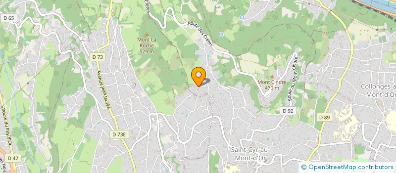 localisation de l'entreprise SCI SAINT CYR JARDINIERE  SAINT CYR AU MONT D'OR