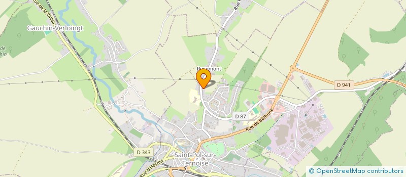 localisation de l'entreprise SCI SAINT DANIEL  SAINT-POL-SUR-TERNOISE