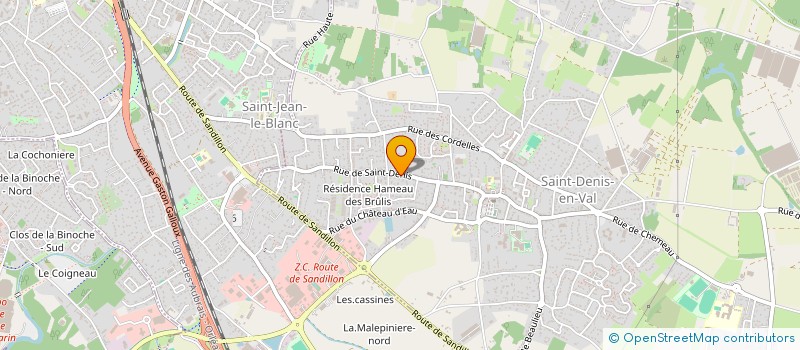 localisation de l'entreprise SCI SAINT-DENIS à SAINT-DENIS-EN-VAL
