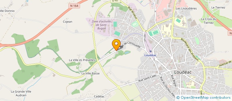 localisation de l'entreprise SCI SAINT DENIS à LOUDEAC