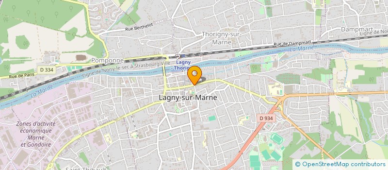 localisation de l'entreprise SCI SAINT-DENIS PAUL BERT  LAGNY-SUR-MARNE