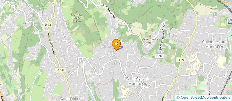 localisation de l'entreprise SCI SAINT DIDIER  SAINT-CYR-AU-MONT-D'OR