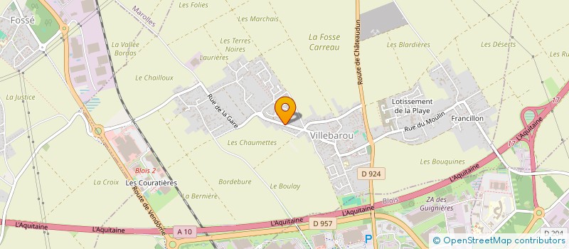 localisation de l'entreprise SCI SAINT DOMINIQUE  VILLEBAROU