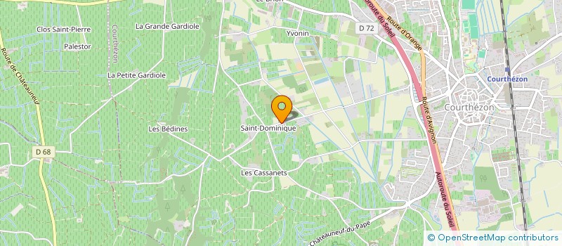 localisation de l'entreprise SCI SAINT DOMINIQUE  COURTHEZON