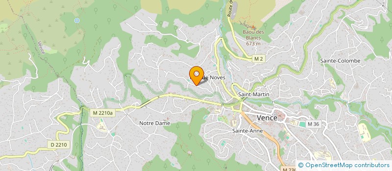 localisation de l'entreprise SCI SAINT DONAT  VENCE