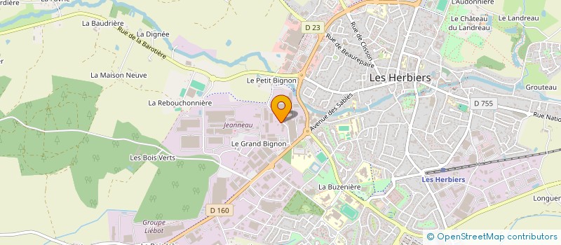localisation de l'entreprise SCI SAINT ELOI à HERBIERS (LES)