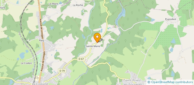 localisation de l'entreprise SCI SAINT ELOI  LA COQUILLE