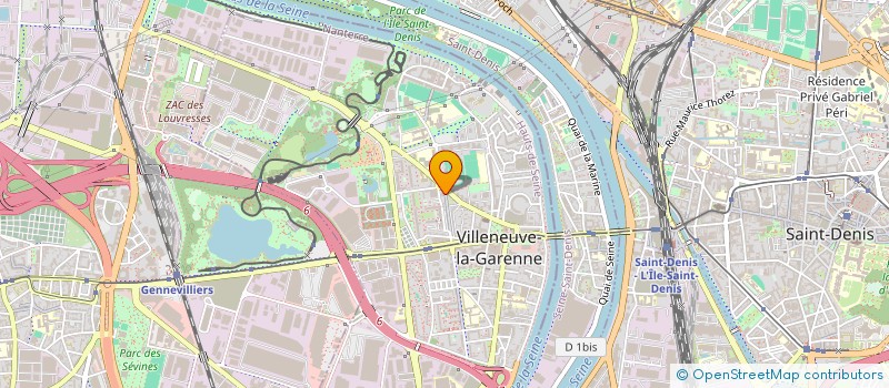 localisation de l'entreprise SCI SAINT ELOI à VILLENEUVE-LA-GARENNE