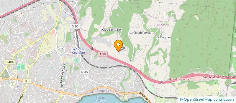 localisation de l'entreprise SCI SAINT ELOI  LA CIOTAT