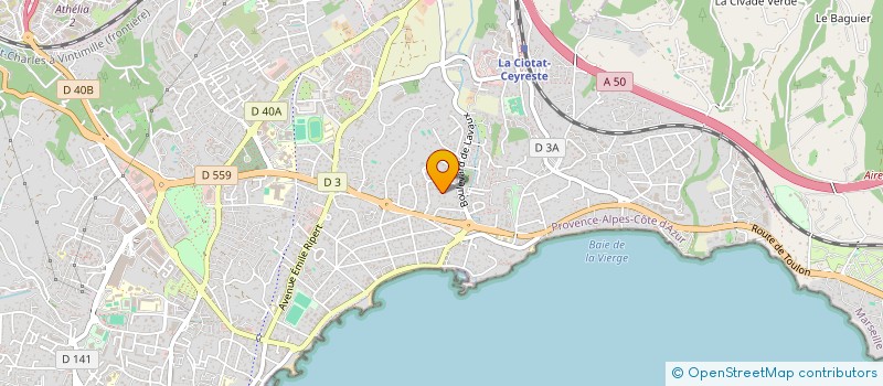 localisation de l'entreprise SCI SAINT ELOI  LA CIOTAT