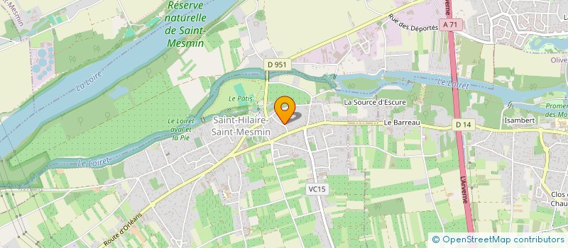 localisation de l'entreprise SCI SAINT ELOI  SAINT-HILAIRE-SAINT-MESMIN