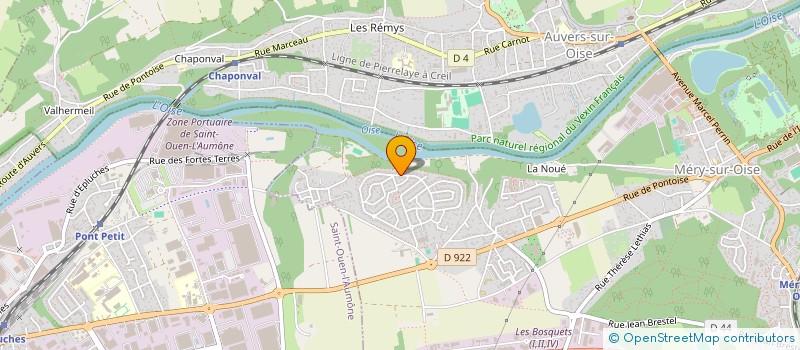 localisation de l'entreprise SCI SAINT ELOI  MERY-SUR-OISE