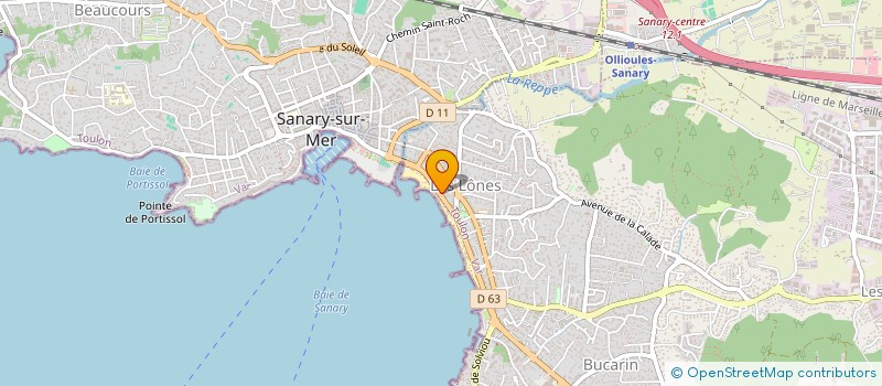 localisation de l'entreprise SCI SAINT ELOI à SIX-FOURS-LES-PLAGES