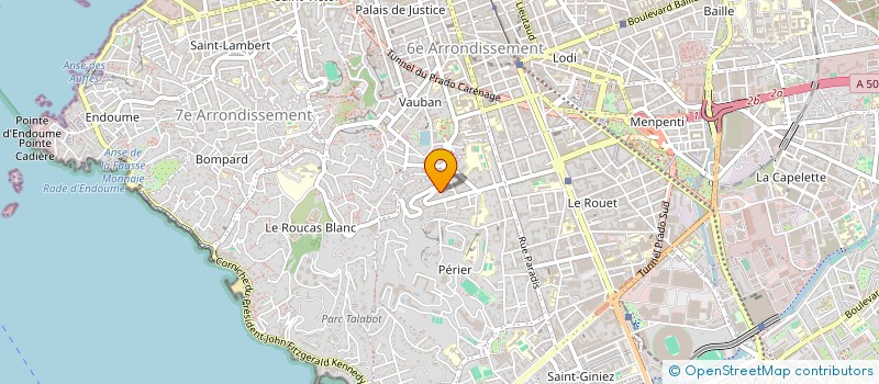 localisation de l'entreprise SCI SAINT ELZEAR à MARSEILLE