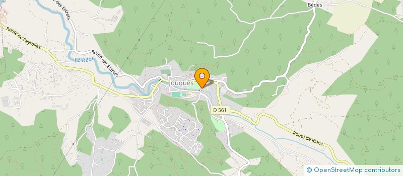 localisation de l'entreprise SCI SAINT-EMILE  JOUQUES