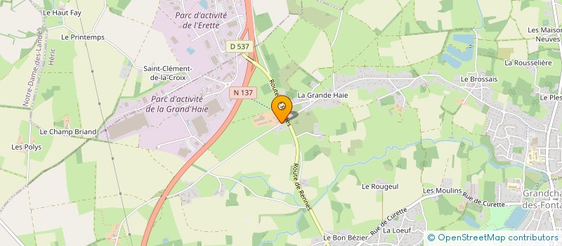 localisation de l'entreprise SCI SAINT-EMILIEN  GRANDCHAMP-DES-FONTAINES