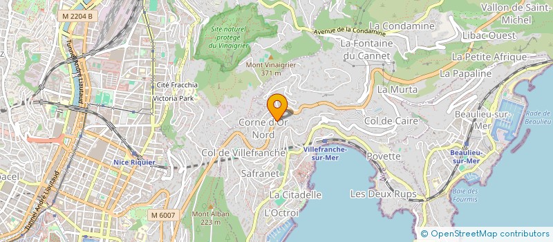 localisation de l'entreprise SCI SAINT ESTEVE à VILLEFRANCHE-SUR-MER