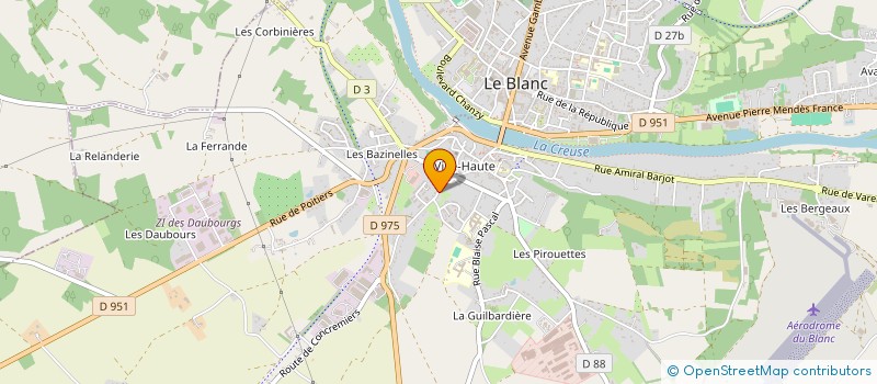 localisation de l'entreprise SCI SAINT ETIENNE à LE BLANC