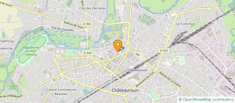 localisation de l'entreprise SCI SAINT-EUSTACHE à CHATEAUROUX