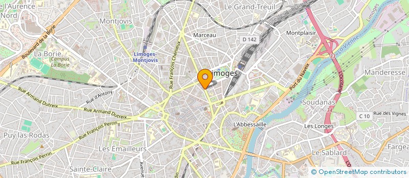 localisation de l'entreprise SCI SAINT EX à LIMOGES