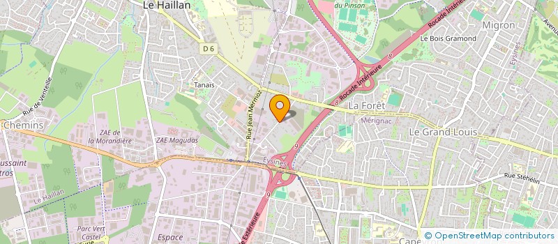 localisation de l'entreprise SCI SAINT EX  EYSINES