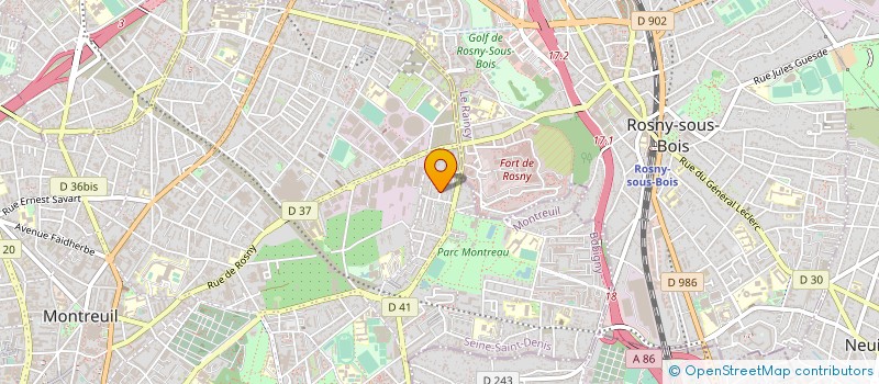 localisation de l'entreprise SCI SAINT EXUPERY à MONTREUIL