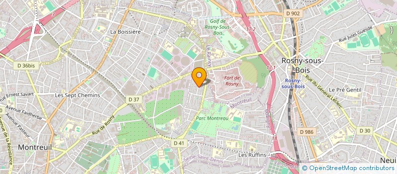 localisation de l'entreprise SCI SAINT EXUPERY à MONTREUIL