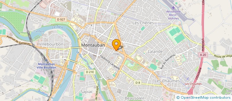 localisation de l'entreprise SCI SAINT EXUPERY à MONTAUBAN