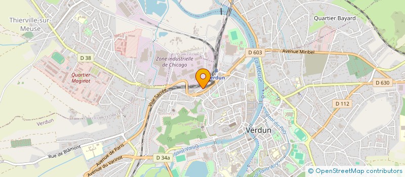 localisation de l'entreprise SCI SAINT EXUPERY à VERDUN