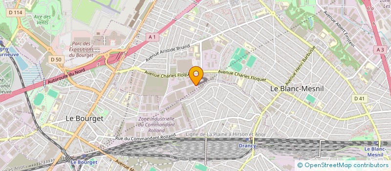 localisation de l'entreprise SCI SAINT EXUPERY à LE BLANC-MESNIL
