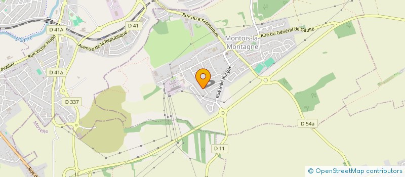 localisation de l'entreprise SCI SAINT EXUPERY  MONTOIS-LA-MONTAGNE