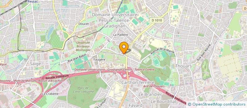 localisation de l'entreprise SCI SAINT EXUPERY  PESSAC