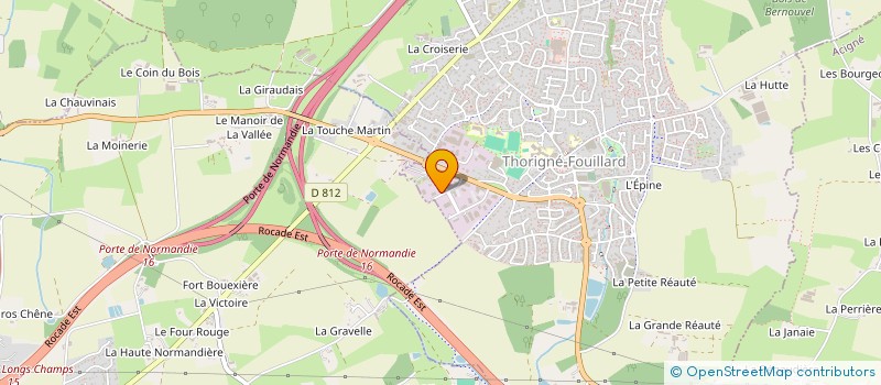 localisation de l'entreprise SCI SAINT EXUPERY  THORIGNE-FOUILLARD