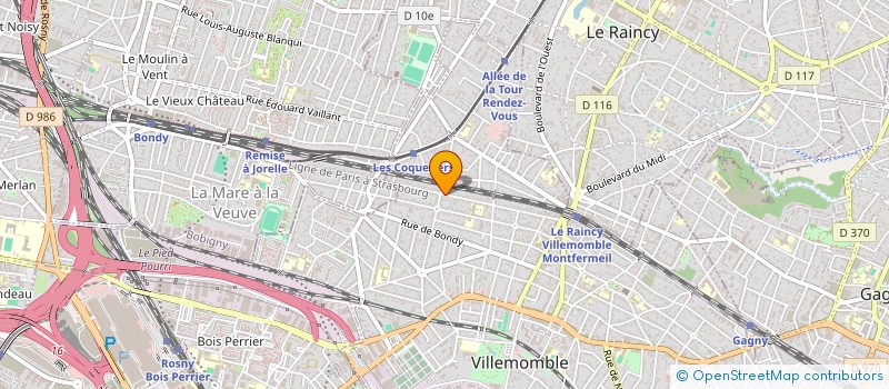 localisation de l'entreprise SCI SAINT FARGEAU  VILLEMOMBLE