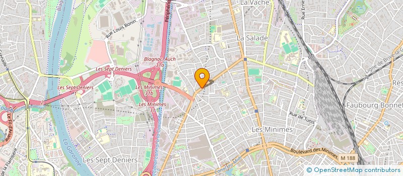 localisation de l'entreprise SCI SAINT FIACRE  TOULOUSE