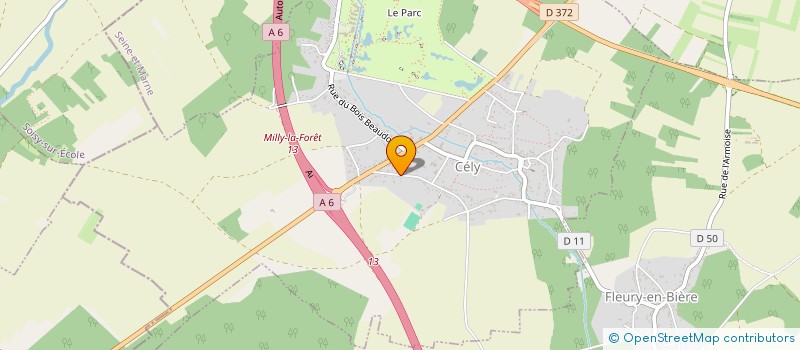 localisation de l'entreprise SCI SAINT FIACRE  CELY