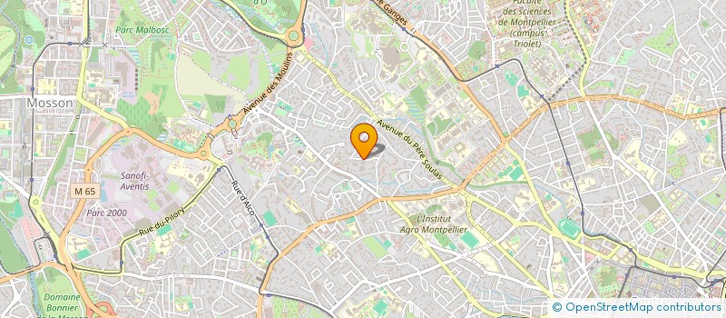 localisation de l'entreprise SCI SAINT FIRMIN à MONTPELLIER