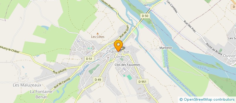 localisation de l'entreprise SCI SAINT FIRMINJML à CHATILLON-SUR-LOIRE