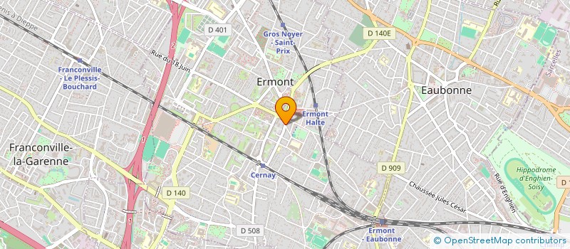 localisation de l'entreprise SCI SAINT FLAIVE à ERMONT
