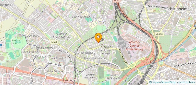 localisation de l'entreprise SCI SAINT FLORENT à STRASBOURG
