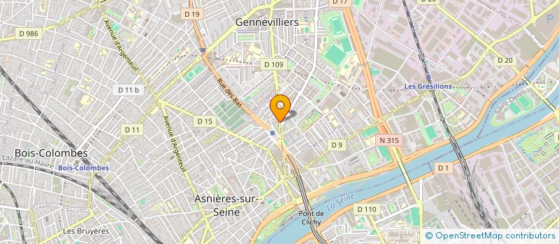 localisation de l'entreprise SCI SAINT FLORENT à ASNIERES-SUR-SEINE
